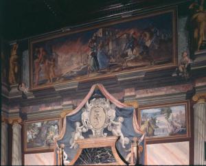 Villa Gallia / Salone d'onore / Decorazione pittorica delle pareti