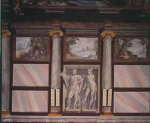 Villa Gallia / Salone d'onore / Decorazione pittorica della parete nord