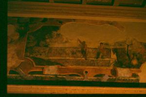 Villa Gallia / Dipinto murale di una sala del primo piano
