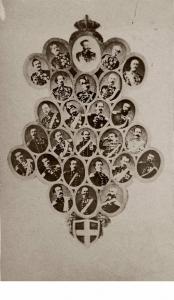 Collage di miniatura degli ufficiali di S. M di Vittorio Emanuele II