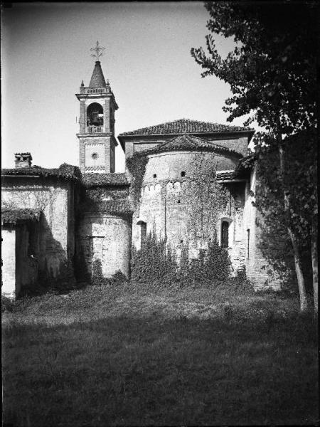 San Martino Siccomario (Pv) - chiesa - chiesa parrocchiale di S. Martino vescovo - esterno - abside