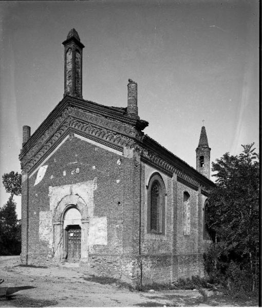 San Giacomo della Cerreta, Belgioioso (Pv) - chiesa - oratorio di San Giacomo - fianco sud