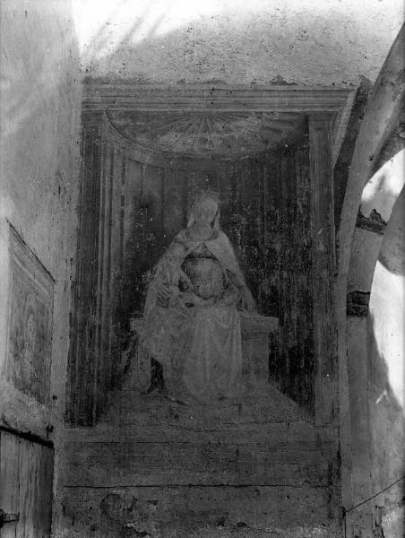 San Giacomo della Cerreta, Belgioioso (Pv) - chiesa - oratorio di San Giacomo - interno - a sinistra del catino absidale - affresco