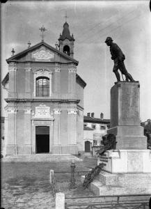 Cava Manara (Pv) - chiesa - S.Agostino - facciata - monumento - caduti