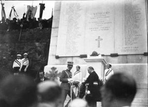 Casteggio (Pv) - Monumento ai caduti - visita principe Umberto II di Savoia