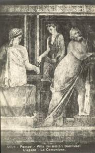 Dipinti murali - Scena dell'abluzione - Pompei - Villa dei misteri Dionisiaci