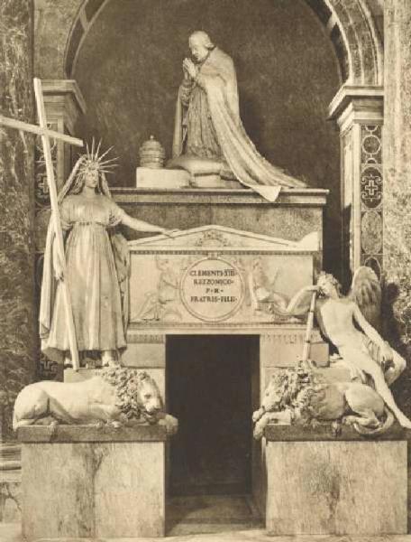 Monumento sepolcrale - Monumento funerario di Papa Clemente XIII - Antonio Canova - Città del Vaticano - Basilica di S. Pietro