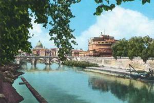 Roma - Castel S. Angelo e fiume Tevere