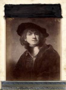 Dipinto - Autoritratto con corgiera - Rembrandt - Firenze - Galleria degli Uffizi