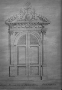 Disegno - Progetto per un portale - Piamborno