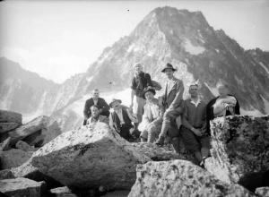 Gruppo dell'Adamello - Cima Plem - Escursionisti in posa