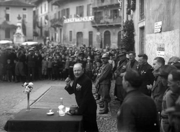Cividate Camuno - Manifestazione fascista - XIV Anniversario per la Vittoria