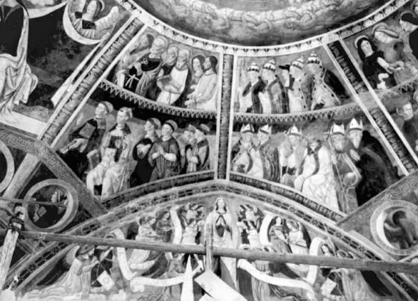 Dipinto murale - Santi del Paradiso - Giovan Pietro da Cemmo - Esine - Chiesa di S. Maria Assunta
