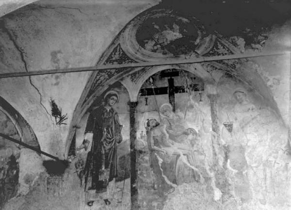 Dipinto murale - Deposizione - Giovan Pietro da Cemmo - Berzo Inferiore - Chiesa di S. Lorenzo