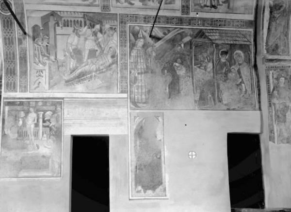 Berzo Inferiore - Chiesa di S. Lorenzo - Interno con affreschi di Giovan Pietro da Cemmo