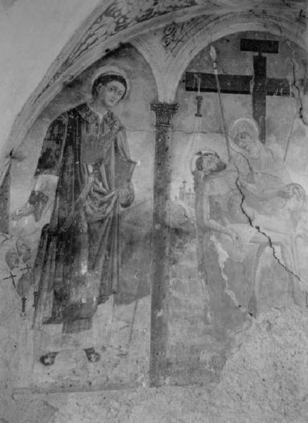 Dipinto murale - Deposizione - Giovan Pietro da Cemmo - Berzo Inferiore - Chiesa di S. Lorenzo