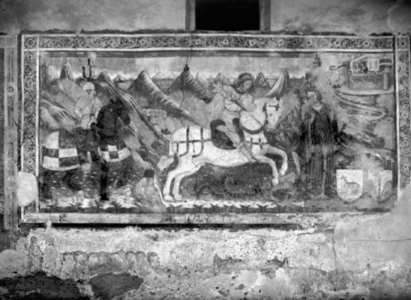Dipinto murale - S. Giorgio e il drago - Pisogne - Chiesa