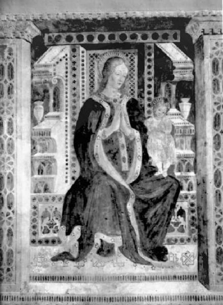 Dipinto murale - Madonna con Bambino - Prestine - Santuario della Beata Vergine della Consolazione