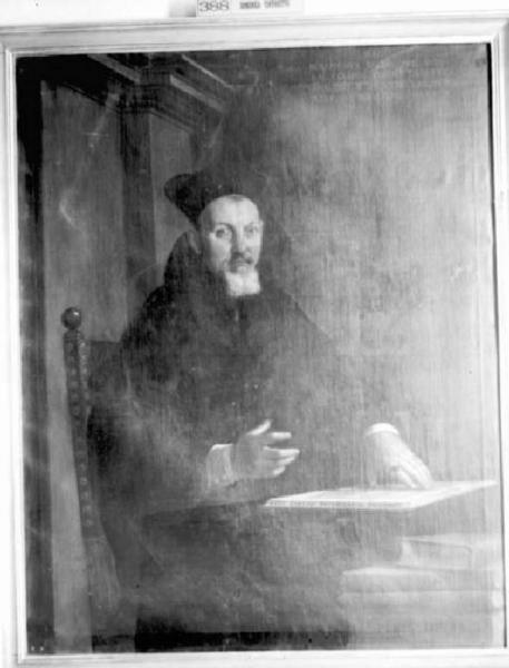 Dipinto - Ritratto del teologo Serafino Facio - Pietro Damini - Lovere - Galleria Tadini
