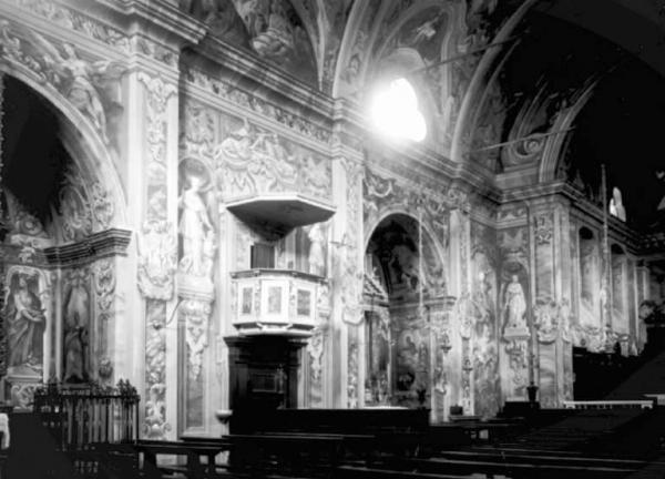 Berzo Inferiore - Chiesa parrocchiale della Natività di Maria - Interno - Pulpito