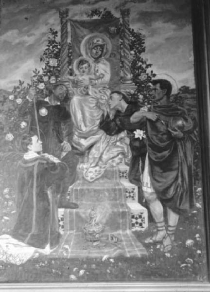 Dipinto - Madonna con Bambino e Santi - Giovanni Battista Nodari - Esine