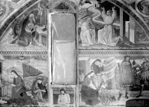 Dipinto murale - Scene della vita di Cristo - Giovan Pietro da Cemmo - Esine - Chiesa di S. Maria Assunta