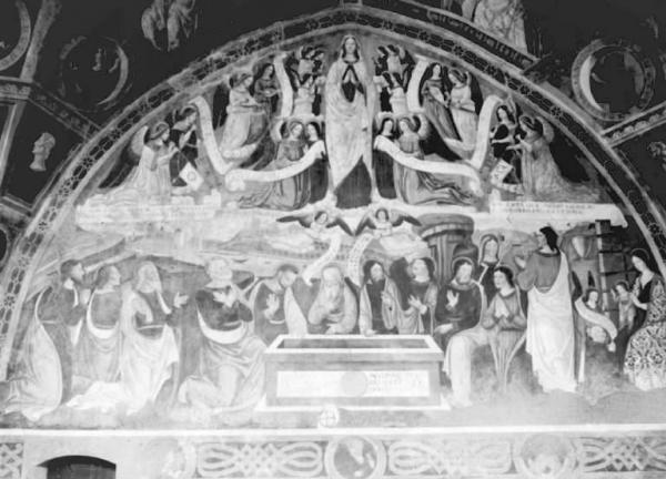Dipinto murale - Assunzione di Maria Vergine - Giovan Pietro da Cemmo - Esine - Chiesa di S. Maria Assunta
