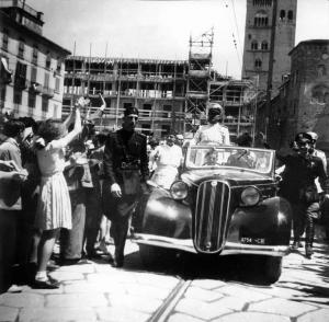 Fascismo - cerimonie - Cremona - Mussolini in visita