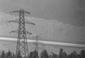 Forze Motrici Brusio - Centrale elettrica di Campocologno - Tralicci dell'alta tensione