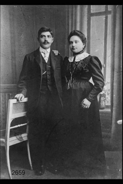 Giacinto Lombrici e la moglie  Angela Berizzi.