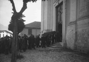 Pisogne - Chiesa - Funerale del Cavalier Tempini - Corteo funebre