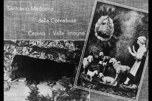 Cartolina del santuario della Cornabusa.