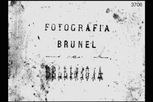 Riproduzione del timbro commerciale dello studio fotografico "Brunel" a Bellinzona.