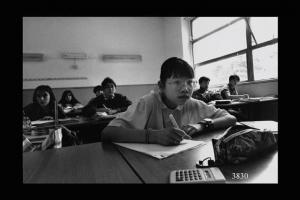 Alunna della scuola media "Panzini".  Immigrazione cinese.