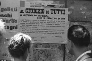 Roma. Lettura di un manifesto sulla tubercolosi