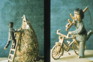 Poggio Rusco - Figurazioni di Remo Merighi - Plastici con scene di lavoro agricolo