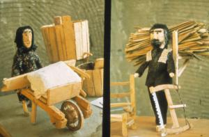 Poggio Rusco - Figurazioni di Remo Merighi - Plastici con scene di lavoro agricolo