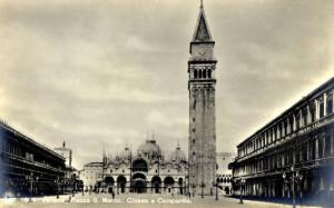 Venezia - Piazza San Marco - Basilica e Campanile di San Marco