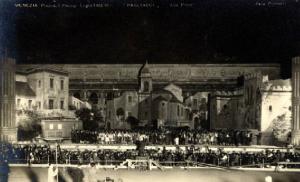 Venezia - Piazza San Marco - Messa in scena dei "Pagliacci" - Prove generali