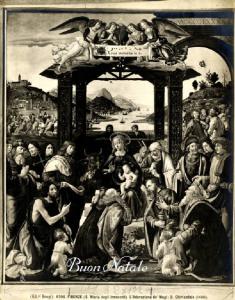 Dipinto - Adorazione dei Magi - Domenico Ghirlandaio - Firenze - Spedale degli Innocenti - Chiesa di S. Maria degli Innocenti