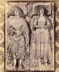 Lastra sepolcrale - Cenotafio per Ludovico Sforza e Beatrice D'Este - Cristoforo Solario - Pavia - Certosa