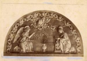Lunetta a rilievo - Annunciazione - Andrea della Robbia - Firenze - Ospedale deli Innocenti - Museo