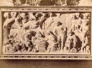 Paliotto a rilievo - Natività - Dionigi Bussola - Pavia - Certosa - Chiesa - Cappella dell'Annunziata