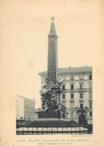 Monumento commemorativo - Monumento delle Cinque Giornate - Giuseppe Grandi - Milano - Piazza Cinque Giornate