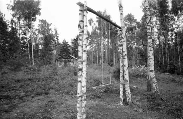 Svezia, Blidö - Altalena nel bosco