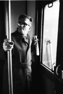 Ritratto maschile - passeggero del treno