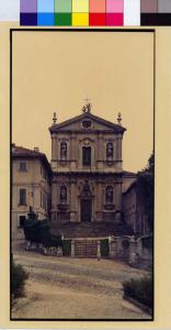 Meda - chiesa di San Vittore - facciata barocca - scalinata