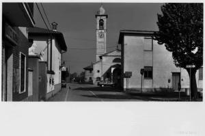 Noviglio - chiesa di San Sebastiano - strada