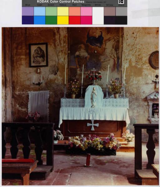 Locate di Triulzi - cascina Morazzano - chiesa - altare - affresco