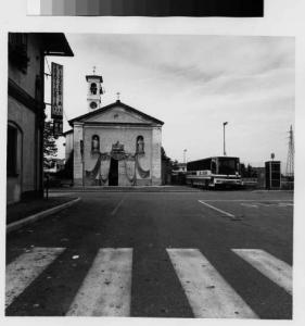 Noviglio - chiesa di San Sebastiano - piazza - incrocio stradale